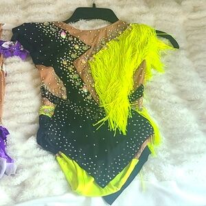 Kids Costume with Neon Yellow and Black Accents